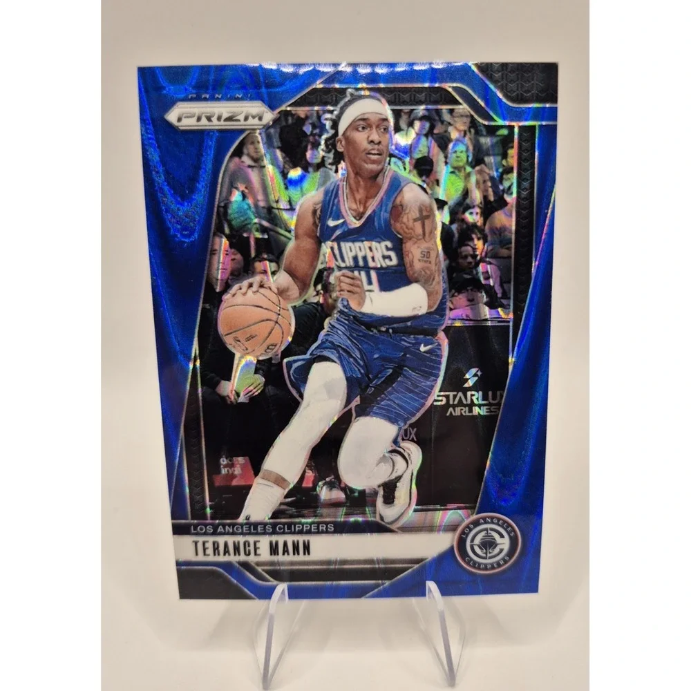 2024 Prizm Terance Mann #69‎ Blue Seismic /99  Clippers
